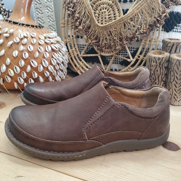 Born Nigel Shoes Loafers Mens 10M Slip On Leather Brown Comfort Professional main image 7